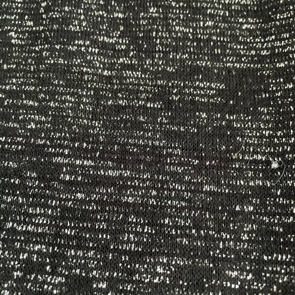 INC Women's Black with Silver Metallic LongSleeve V-Neck Top, Size XXL EUC - Picture 5 of 9